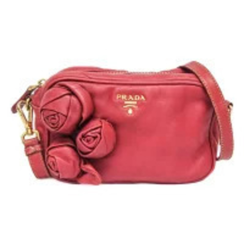 Prada Nappa Leather Shoulder Bag Rose Pink